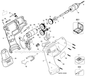 Part Location Diagram of 046376-00 DeWALT Pin